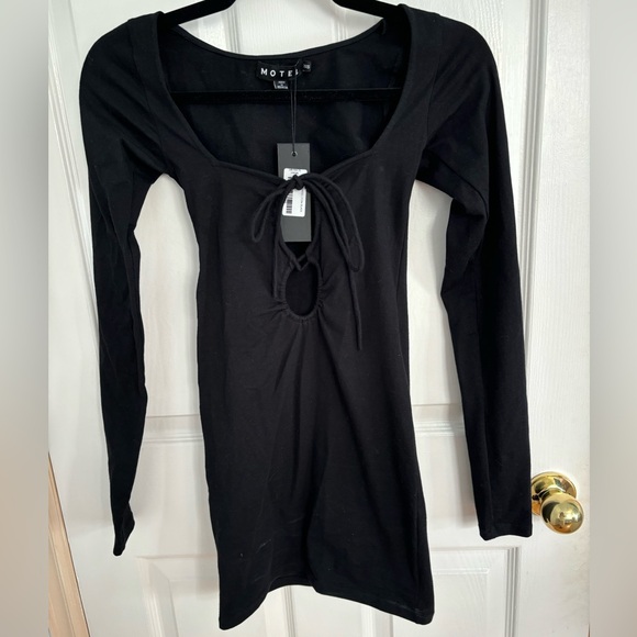 MOTEL ROCKS Delray Long Sleeve Bodycon Dress - Picture 2 of 2